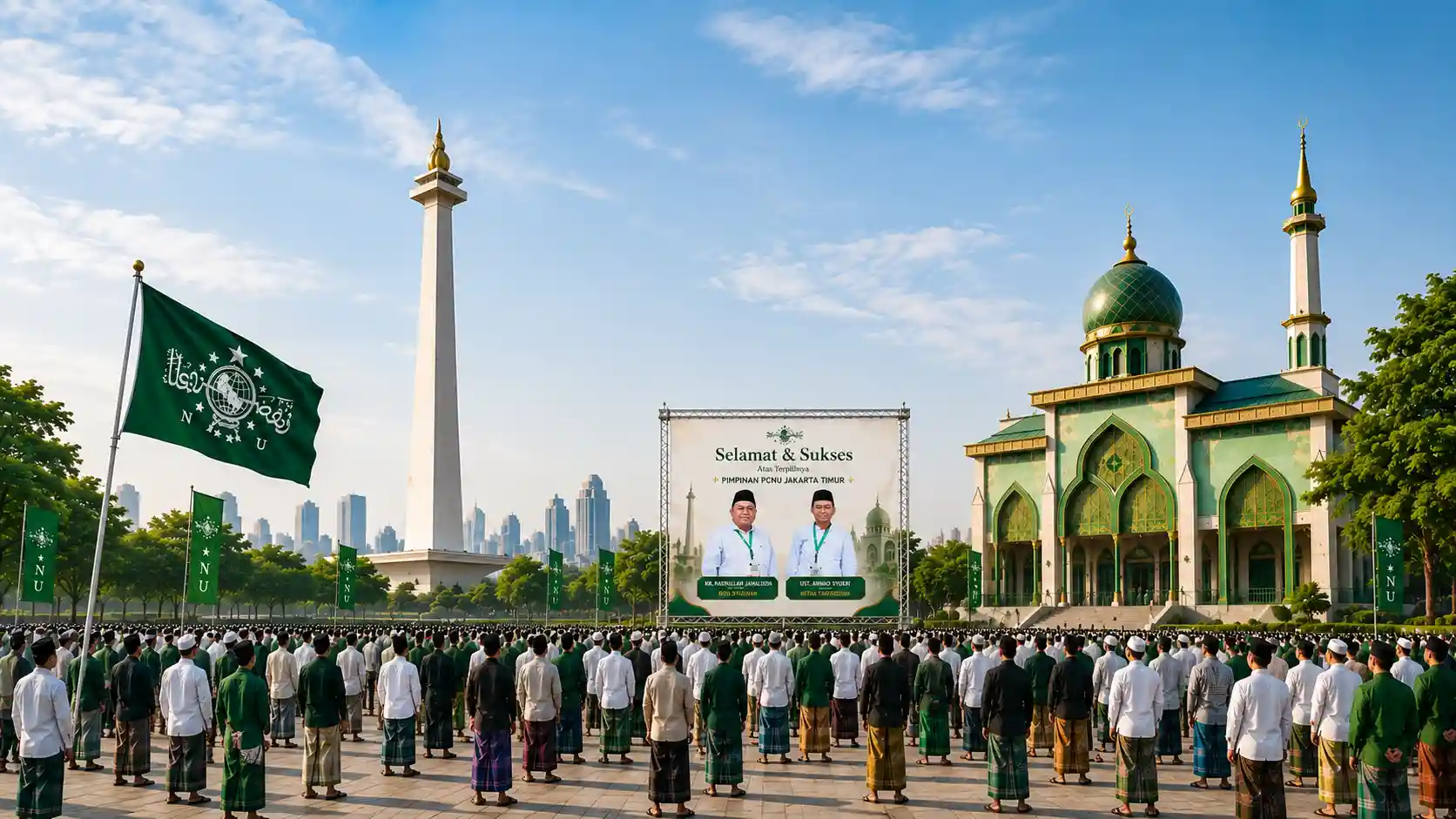 Kebersamaan pengurus dan warga PCNU Pengurus Cabang Kabupaten Tuban
